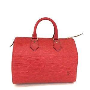 Auth Louis Vuitton Epi Speedy 25 Bag 226L3407